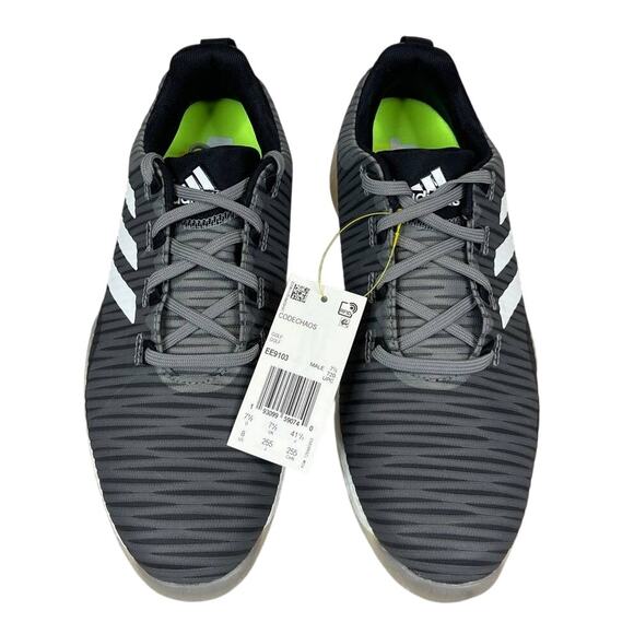 Adidas Boost CodeChaos Grey Black Spikeless Golf Shoes Mens Size 8 (EE9103)